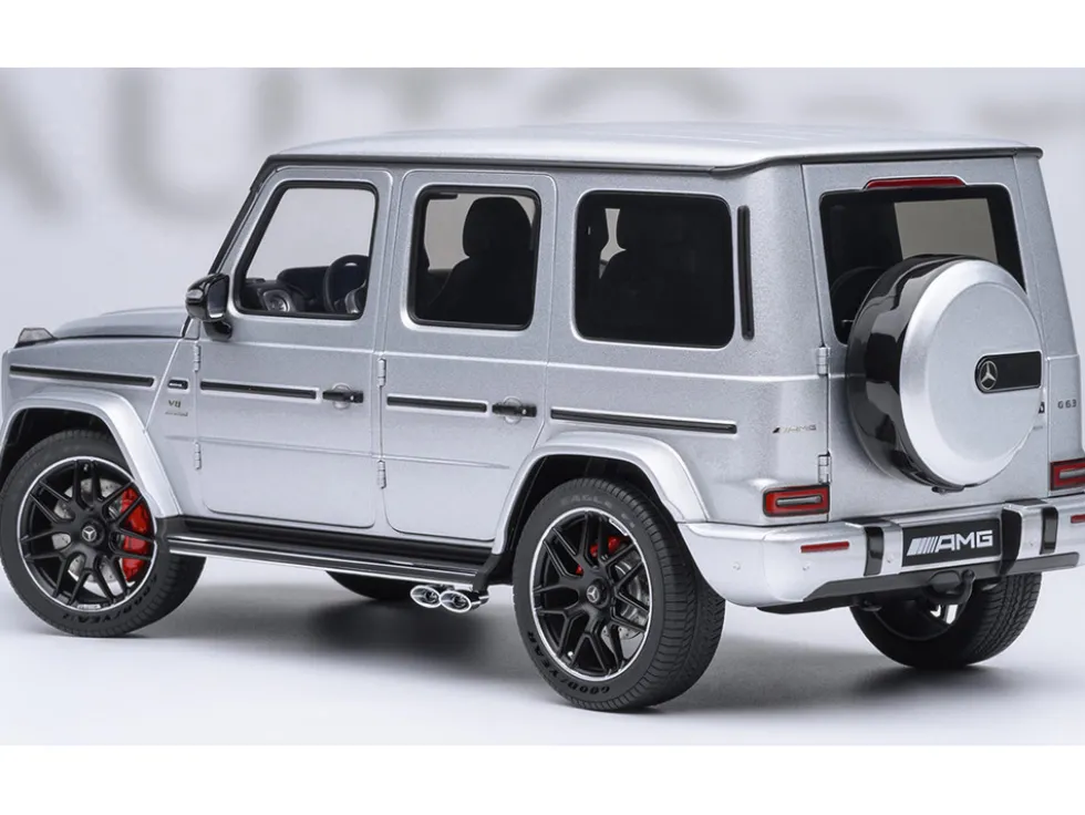 2019 Mercedes-Benz AMG G63 Iridium Silver Metallic 1/18 Model Car by Autoart