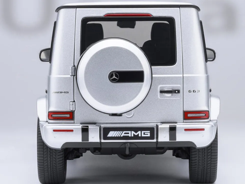 2019 Mercedes-Benz AMG G63 Iridium Silver Metallic 1/18 Model Car by Autoart