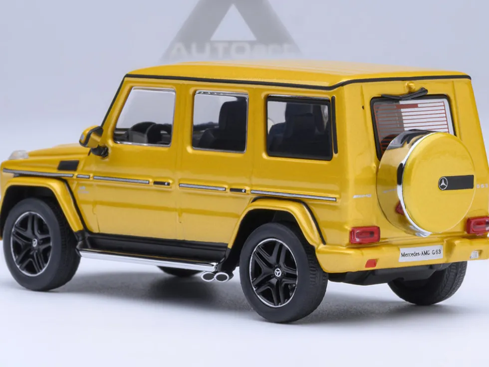 2017 Mercedes-Benz AMG G 63 Solar Beam Yellow 1/64 Model Car by Autoart