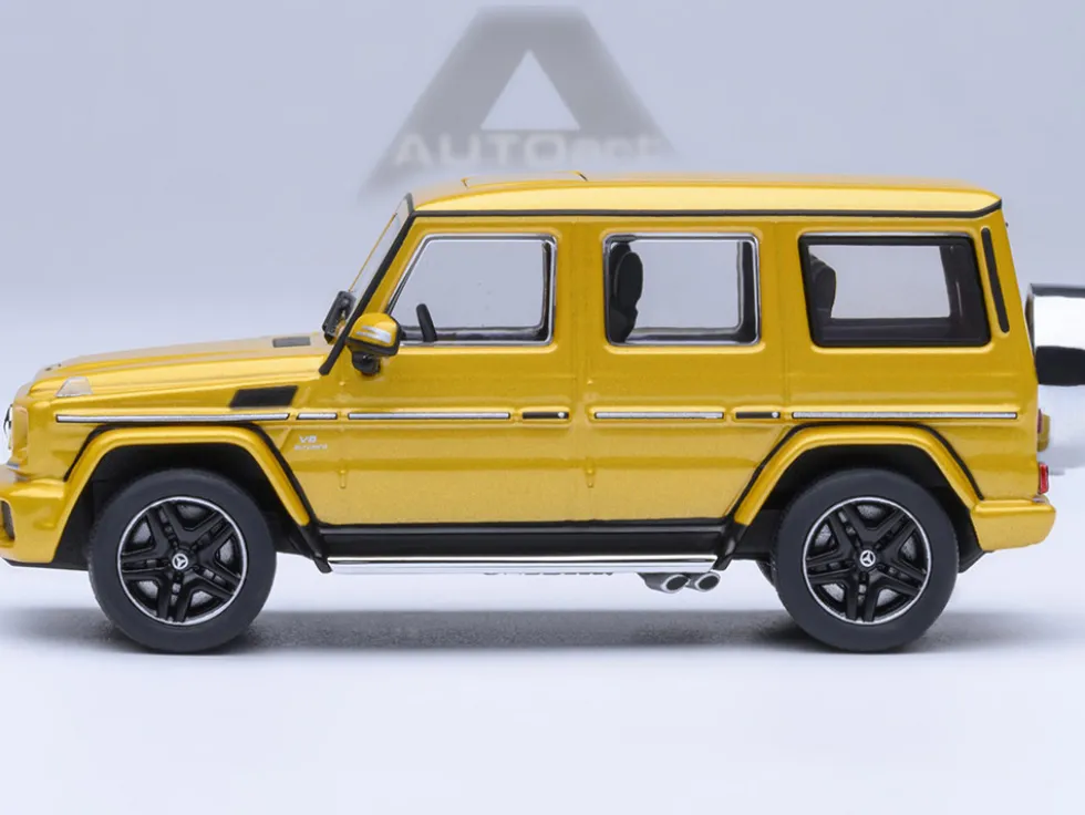 2017 Mercedes-Benz AMG G 63 Solar Beam Yellow 1/64 Model Car by Autoart