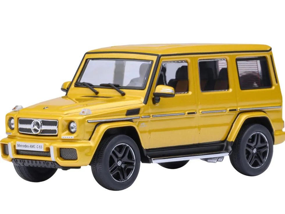 2017 Mercedes-Benz AMG G 63 Solar Beam Yellow 1/64 Model Car by Autoart