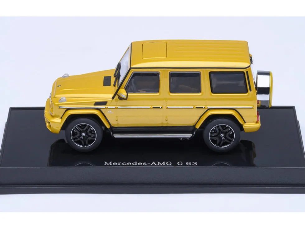2017 Mercedes-Benz AMG G 63 Solar Beam Yellow 1/64 Model Car by Autoart