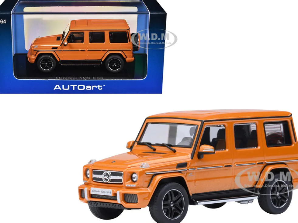 2017 Mercedes-Benz AMG G 63 Sunset Beam Orange 1/64 Model Car by Autoart