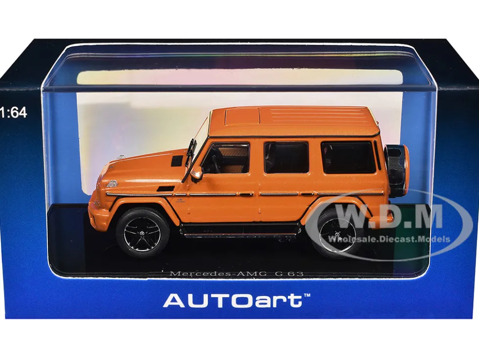 2017 Mercedes-Benz AMG G 63 Sunset Beam Orange 1/64 Model Car by Autoart