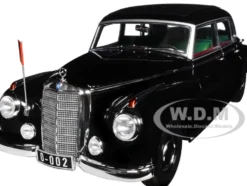 1955 Mercedes Benz 300 Black German Chancellor Konrad Adenauer 1/18 Diecast Model Car Norev 183707