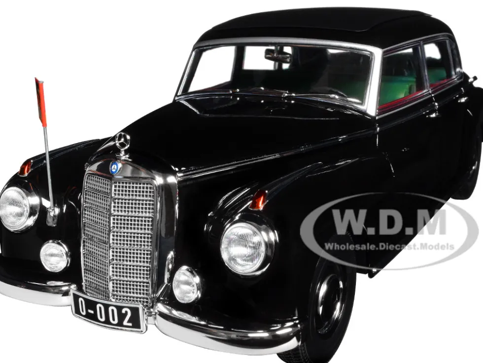 1955 Mercedes Benz 300 Black German Chancellor Konrad Adenauer 1/18 Diecast Model Car Norev 183707