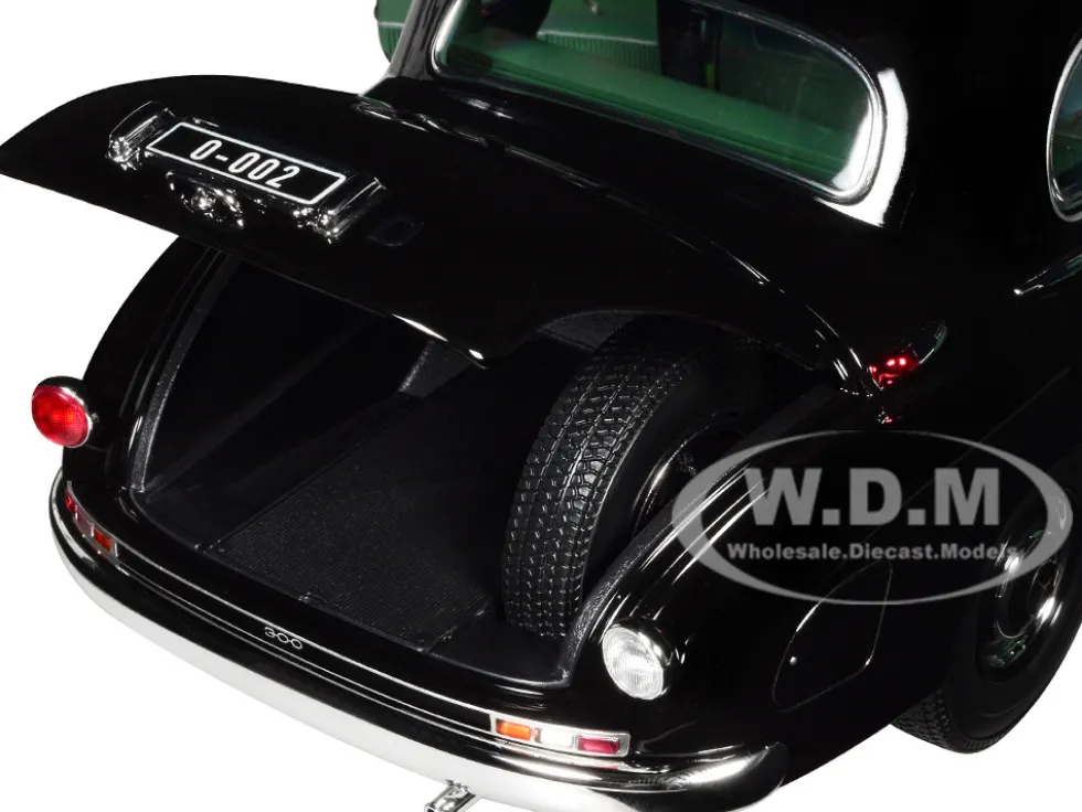 1955 Mercedes Benz 300 Black German Chancellor Konrad Adenauer 1/18 Diecast Model Car Norev 183707