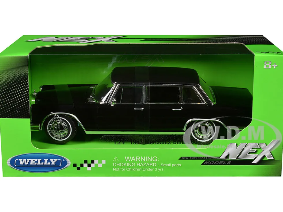 1963 Mercedes-Benz 600 Black "NEX Models" Series 1/24 Diecast Model Car by Welly