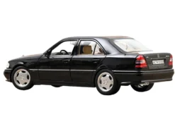 1993 Mercedes-Benz C36 AMG Black Metallic 1/18 Diecast Model Car by Norev