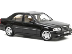 1993 Mercedes-Benz C36 AMG Black Metallic 1/18 Diecast Model Car by Norev