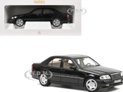 1993 Mercedes-Benz C36 AMG Black Metallic 1/18 Diecast Model Car by Norev