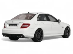 2007 Mercedes-Benz C63 AMG Diamond White 1/18 Model Car by GT Spirit