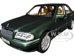 1993 Mercedes-Benz C-Class Malachite Green Metallic 1/18 Diecast Model Car by Norev