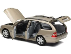 1997 Mercedes-Benz C-Class T-Model Smoke Silver Metallic 1/18 Diecast Model Car by Norev