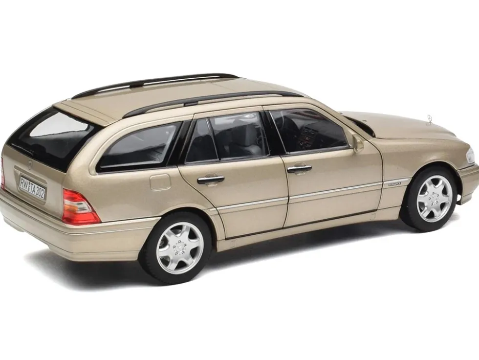 1997 Mercedes-Benz C-Class T-Model Smoke Silver Metallic 1/18 Diecast Model Car by Norev