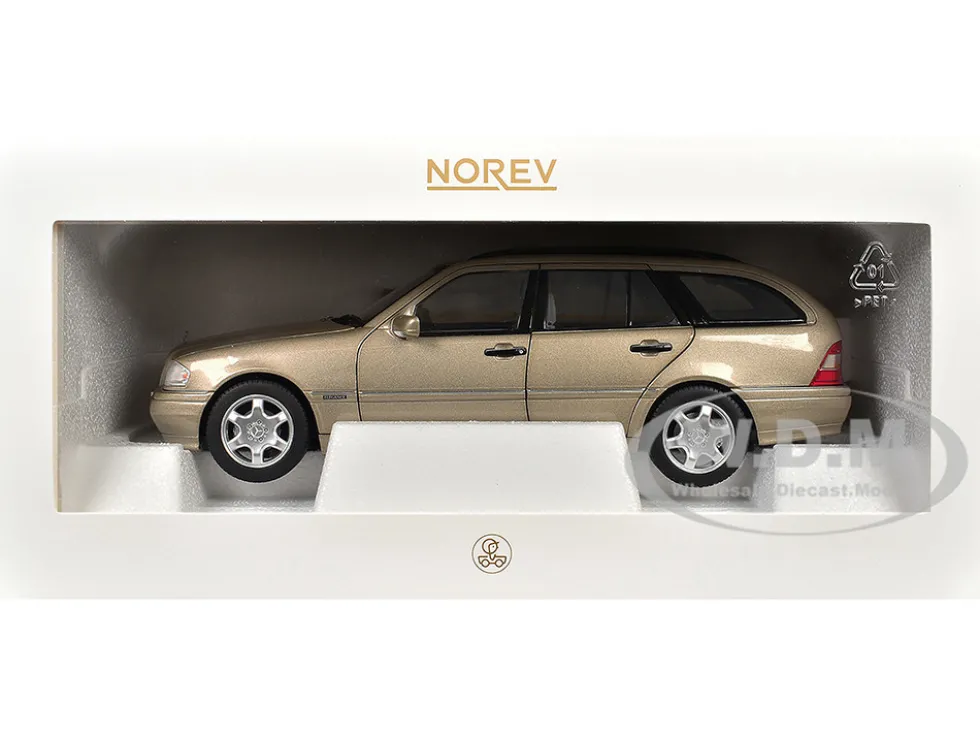 1997 Mercedes-Benz C-Class T-Model Smoke Silver Metallic 1/18 Diecast Model Car by Norev