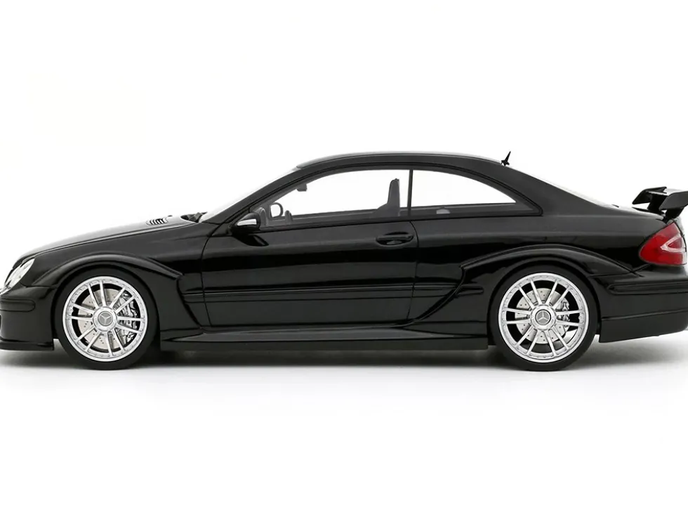 2004 Mercedes-Benz C209 CLK DTM AMG Coupe Obsidian Black Metallic Limited Edition to 999 pieces Worldwide 1/18 Model Car by Otto Mobile