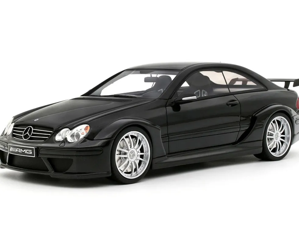 2004 Mercedes-Benz C209 CLK DTM AMG Coupe Obsidian Black Metallic Limited Edition to 999 pieces Worldwide 1/18 Model Car by Otto Mobile