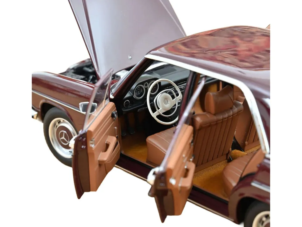 1968 Mercedes-Benz 200 Dark Red Brown 1/18 Diecast Model Car by Norev