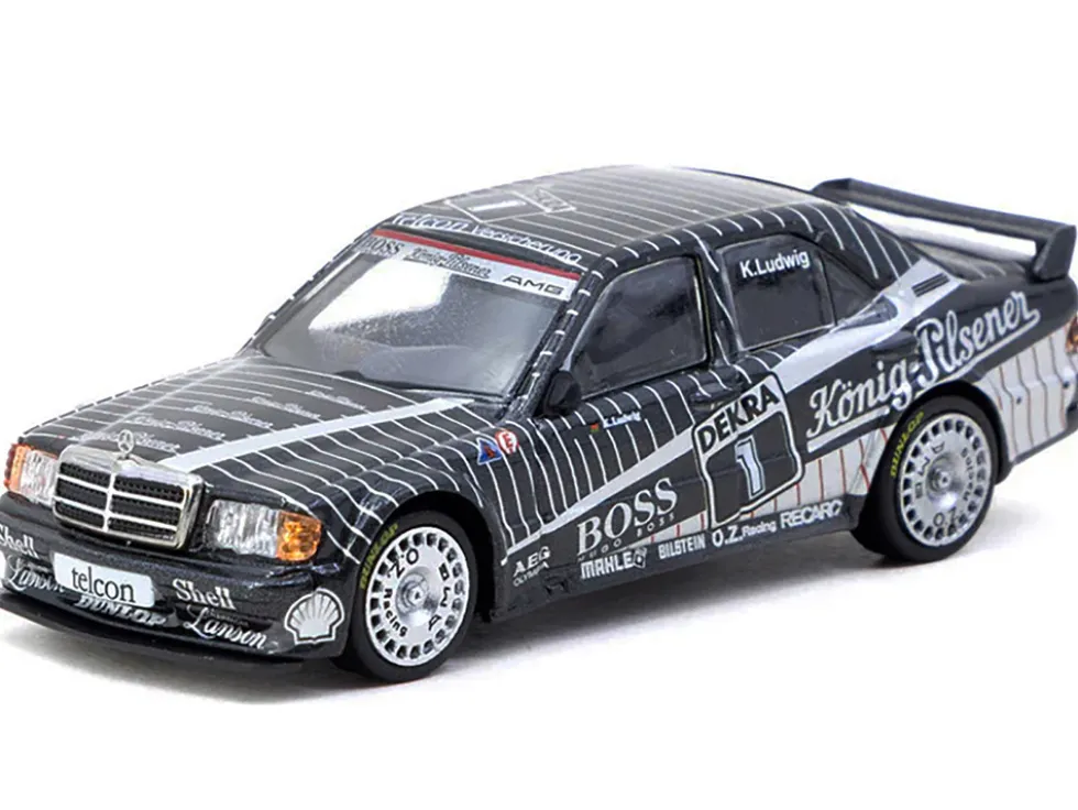 Mercedes-Benz 190 E 2.5-16 EVO 1 #1 Klaus Ludwig "Deutsche Tourenwagen Meisterschaft (DTM)" (1989) "Global64" Series 1/64 Diecast Model by Tarmac Works