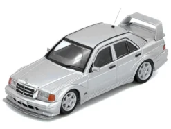 Mercedes-Benz 190E 2.5-16 Evolution II Silver Metallic 1/64 Diecast Model Car by Inno Models