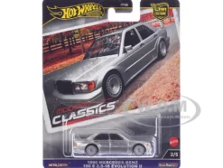 1990 Mercedes-Benz 190 E 2.5-16 Evolution II Silver Metallic "Modern Classics" Series Diecast Model Car by Hot Wheels