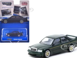 Mercedes-Benz 190 E 2.5-16 EVO 1 "Toyo Tires" Dark Green "Global64" Series 1/64 Diecast Model by Tarmac Works