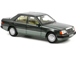 1990 Mercedes-Benz 230 E Night Green Metallic with Green Interior 1/18 Diecast Model Car by Norev