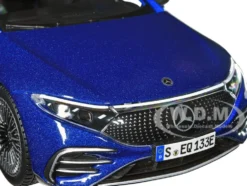 Mercedes-Benz EQS Blue Metallic Special Edition Series 1/27 Diecast Model Car Maisto 32902