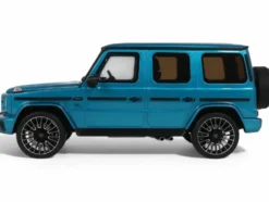 2024 Mercedes-Benz G 63 AMG Hyper Blue Magno Metallic 1/18 Model Car by GT Spirit