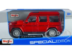 2019 Mercedes Benz G-Class Sunroof Red Metallic 1/25 Diecast Model Car Maisto 31531r