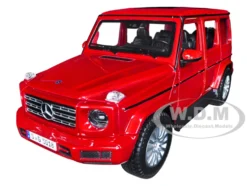 2019 Mercedes Benz G-Class Sunroof Red Metallic 1/25 Diecast Model Car Maisto 31531r