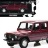 1980 Mercedes-Benz G-Model LWB Dark Red Black Stripes Limited Edition 402 pieces Worldwide 1/18 Diecast Model Car Minichamps 155038102