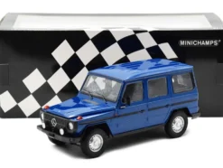 1980 Mercedes-Benz G-Model LWB Dark Blue Black Stripes Limited Edition 402 pieces Worldwide 1/18 Diecast Model Car Minichamps 155038100