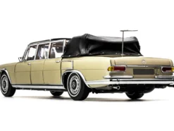 1965-1981 Mercedes Benz 600 Pullman W100 Landaulet Limousine Convertible Functional Softtop Gold Limited Edition 800 pieces Worldwide 1/18 Diecast Model Car CMC M-217