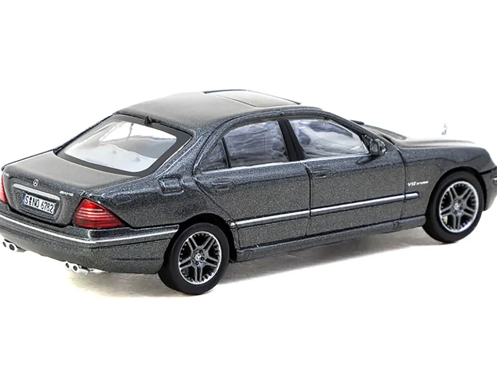 Mercedes-Benz S 65 AMG Tectite Gray Metallic "Global64" Series 1/64 Diecast Model by Tarmac Works