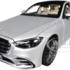 2021 Mercedes-Benz S-Class AMG Line Silver Metallic with Sunroof 1/18 Diecast Model Car by Norev