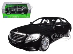 Mercedes Benz S Class Black 1/24 1/27 Diecast Model Car Welly 24051