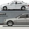 Mercedes-Benz S-Class Brilliant Silver Metallic "Global64" Series 1/64 Diecast Model by Tarmac Works