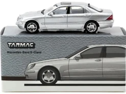 Mercedes-Benz S-Class Brilliant Silver Metallic "Global64" Series 1/64 Diecast Model by Tarmac Works