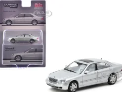 Mercedes-Benz S-Class Brilliant Silver Metallic "Global64" Series 1/64 Diecast Model by Tarmac Works