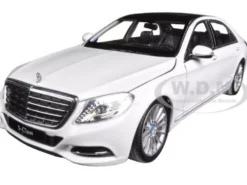 Mercedes Benz S Class White 1/24 1/27 Diecast Model Car Welly 24051