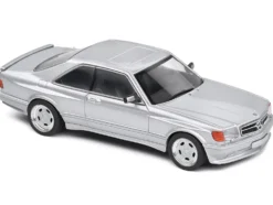 1990 Mercedes Benz 560 SEC AMG WideBody Silver Metallic 1/43 Diecast Model Car Solido S4310903