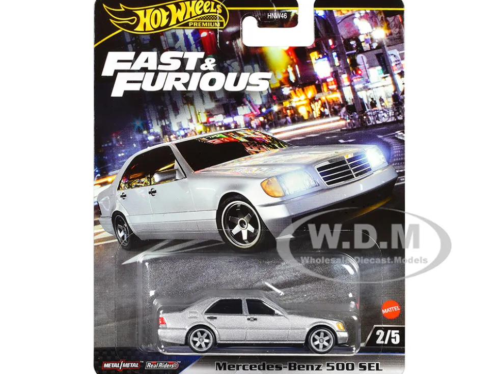 Mercedes-Benz 500 SEL Silver Metallic "The Fast and the Furious: Tokyo Drift" (2006) Movie "Fast & Furious" Series Diecast Model Car by Hot Wheels