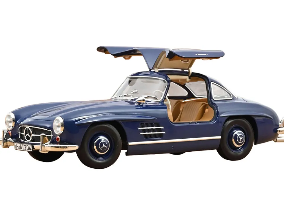 1954 Mercedes-Benz 300 SL Blue 1/18 Diecast Model Car by Norev
