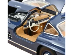 1954 Mercedes-Benz 300 SL Blue 1/18 Diecast Model Car by Norev