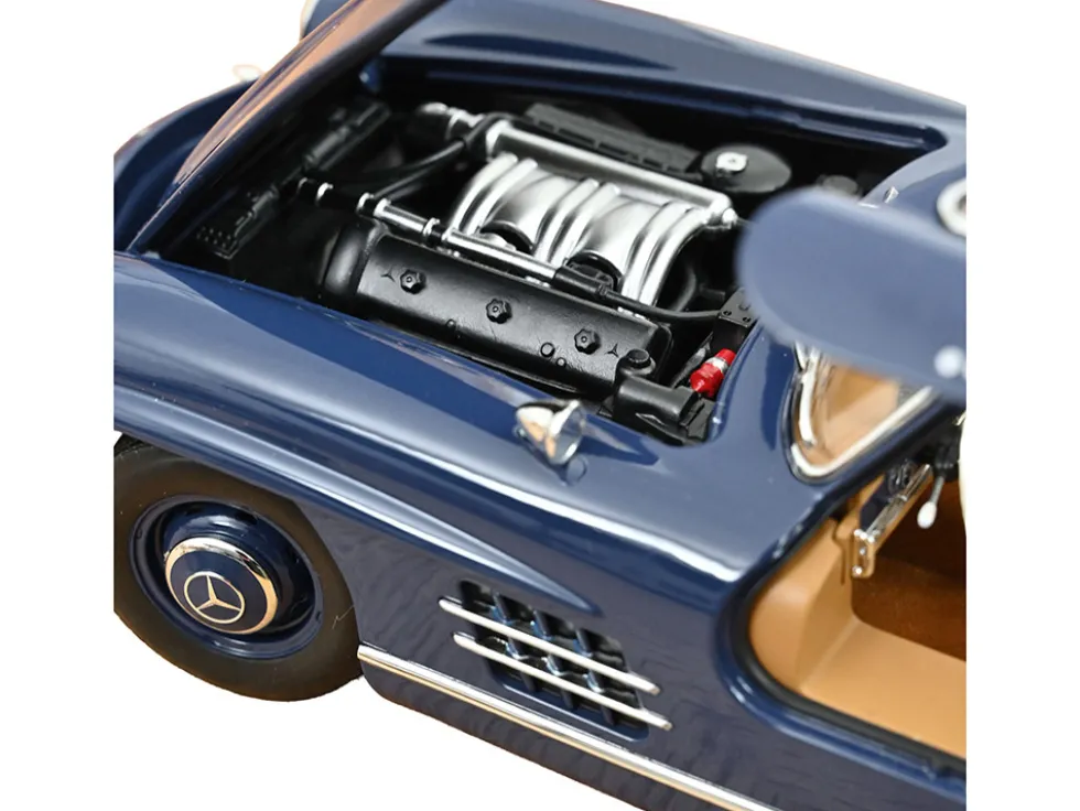 1954 Mercedes-Benz 300 SL Blue 1/18 Diecast Model Car by Norev