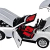 1996 Mercedes-Benz SLK Convertible Brilliant Silver Metallic 1/18 Diecast Model Car by Norev