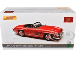 Mercedes-Benz 300 SL (W198 II) Roadster Red Limited Edition to 1500 pieces Worldwide 1/18 Diecast Model Car by CMC