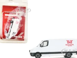 Mercedes-Benz Sprinter Van White "TNT Electrical Ltd." 1/87 (HO) Plastic Model Car by Promotex